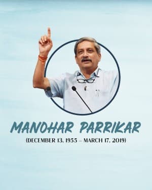 Manohar Parrikar Jayanti post