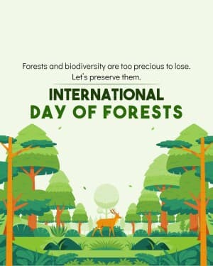 International Day of Forests event advertisement