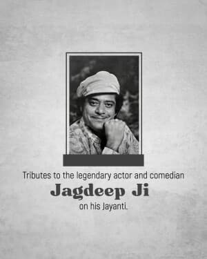 Actor Jagdeep Jayanti flyer