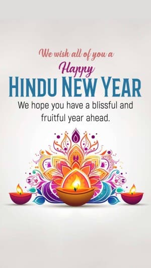 Hindu New Year insta Story poster