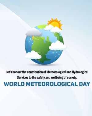 World Meteorological Day event advertisement