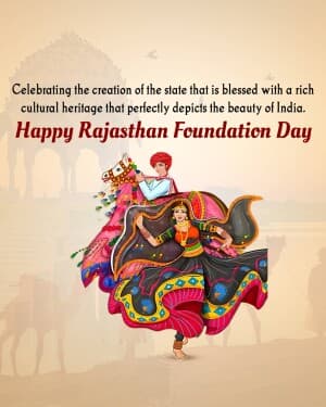 Rajasthan Foundation Day flyer