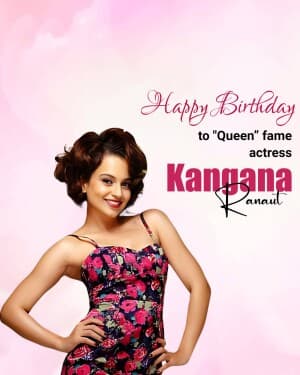 Kangana Ranaut Birthday poster