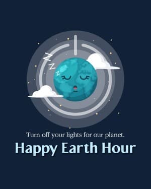 Earth Hour event poster