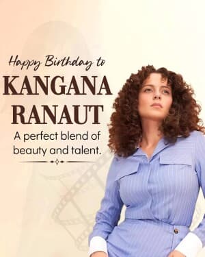 Kangana Ranaut Birthday event poster