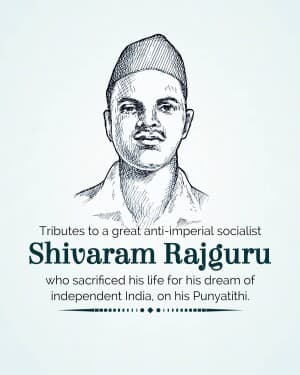 Shivaram Rajguru Punyatithi graphic