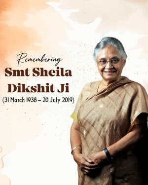 Sheila Dikshit Jayanti banner