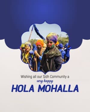 Hola Mohalla event poster