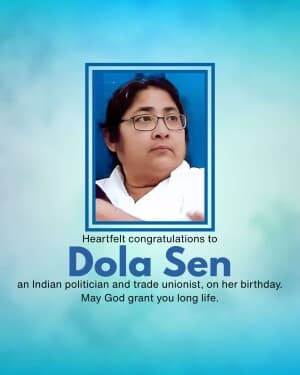 Dola Sen Birthday post