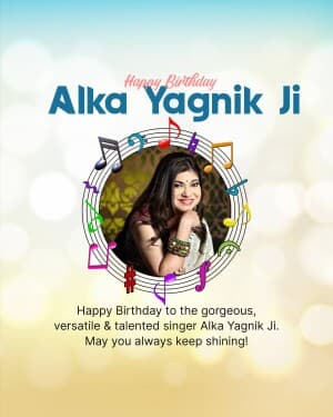 Alka Yagnik Birthday post