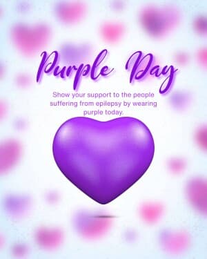 Purple Day event poster