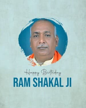 Ram Shakal Birthday post