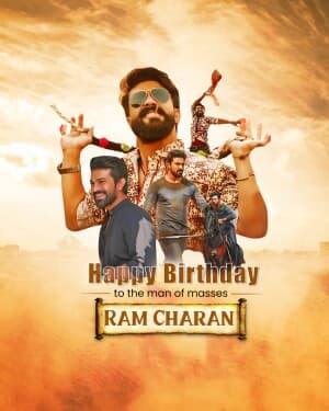 Ramcharan Birthday post