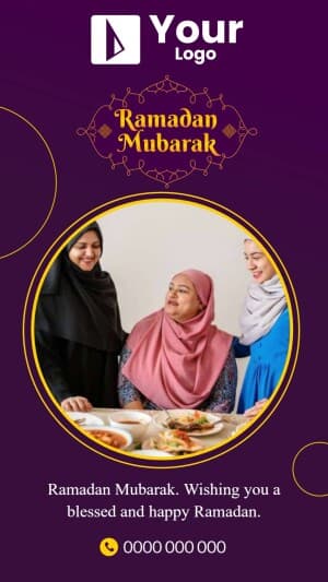 Ramadan Wishes marketing flyer