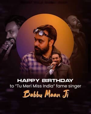 Babbu Maan Birthday post