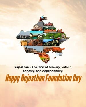 Rajasthan Foundation Day event poster