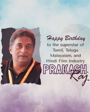 Prakash Raj Birthday event poster