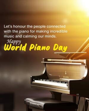 World Piano Day video