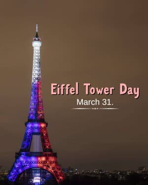 Eiffel Tower Day event poster