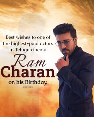 Ramcharan Birthday poster