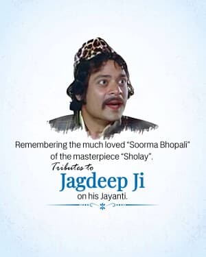 Actor Jagdeep Jayanti poster