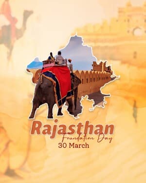 Rajasthan Foundation Day banner