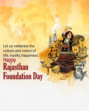 Rajasthan Foundation Day poster
