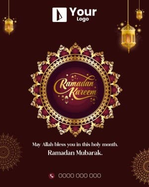 Ramadan Wishes Facebook Poster