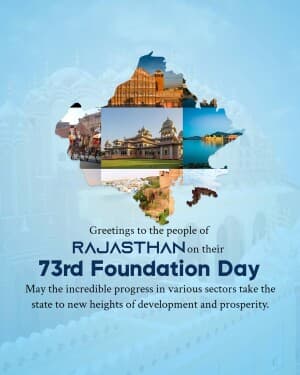 Rajasthan Foundation Day post