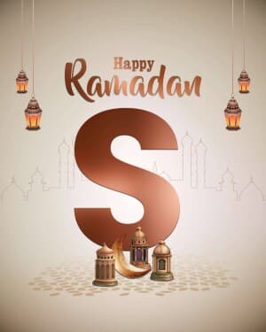 Basic Alphabet -   Ramadan greeting image