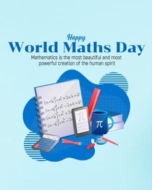 World Maths Day flyer