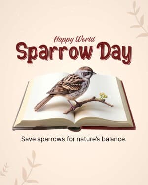 World Sparrow Day flyer