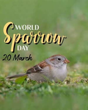 World Sparrow Day image