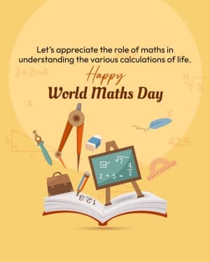World Maths Day event poster