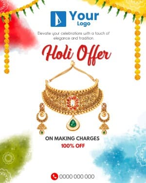 Holi Offers facebook ad banner