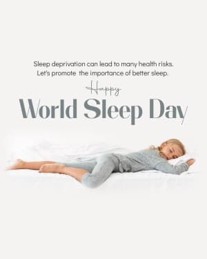 World Sleep Day event poster