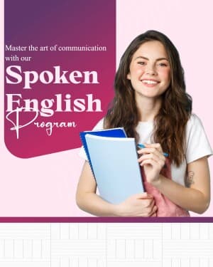 Spoken English Classes template