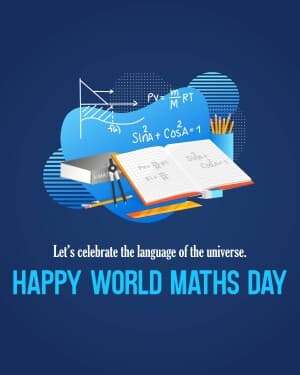 World Maths Day poster