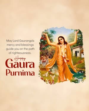 Chaitanya Mahaprabhu Jayanti (Gaura Purnima) post