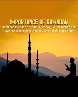 Importance of Ramadan flyer