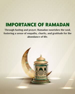 Importance of Ramadan banner