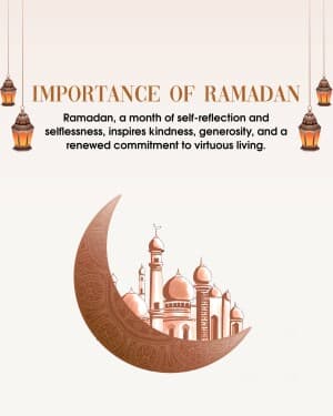 Importance of Ramadan poster