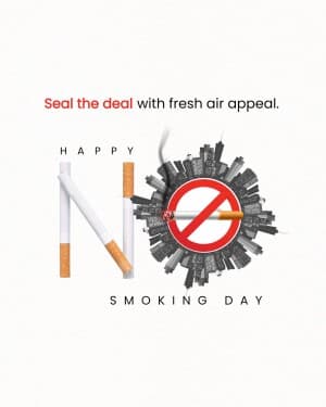 No Smoking Day event poster