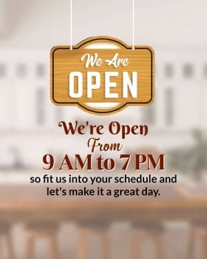 We Are Open image