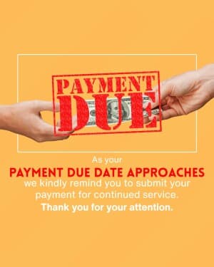 Payment Due poster