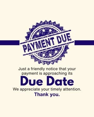 Payment Due Instagram banner