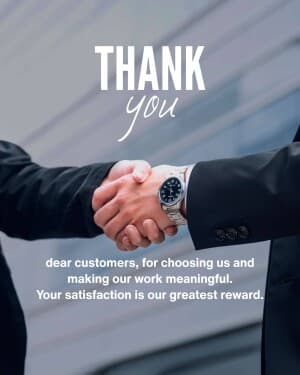 Thank you Customers post