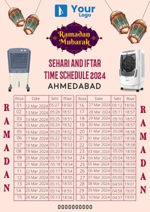 Ramadan Calender Social Media template