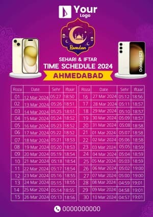 Ramadan Calender flyer