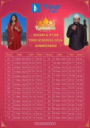 Ramadan Calender Instagram banner